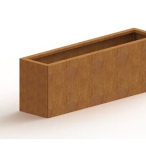 Cortenstaal plantenbak Texas 300x1200