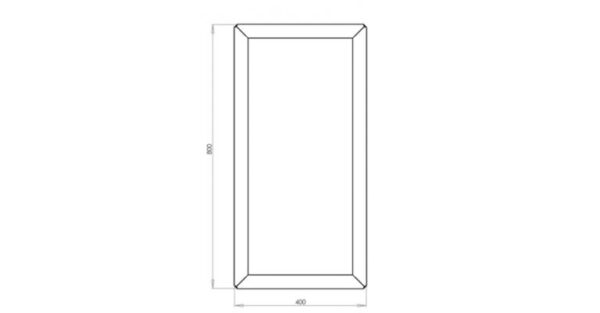 Gepoedercoat staal plantenbak Texas 400x800 - Afbeelding 2