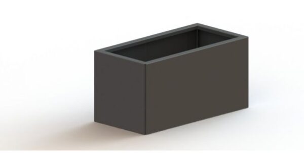 Gepoedercoat staal plantenbak Texas 400x800