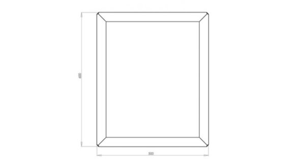 Gepoedercoat staal plantenbak Texas 500x600 - Afbeelding 2