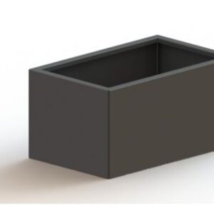 Gepoedercoat staal plantenbak Texas 500x800