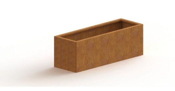 Cortenstaal plantenbak Texas 400x1200 - Afbeelding 2