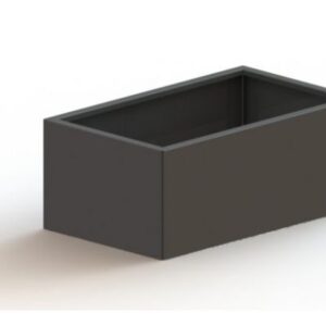 Gepoedercoat staal plantenbak Texas 600x1000