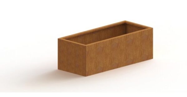 Cortenstaal plantenbak Texas 500x1200