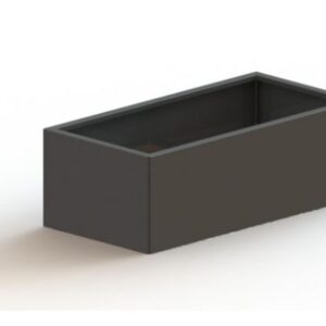 Gepoedercoat staal plantenbak Texas 600x1200