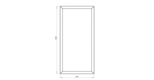 Cortenstaal plantenbak Texas 600x1200 - Afbeelding 2