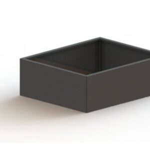Gepoedercoat staal plantenbak Texas 1000x1200