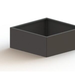 Gepoedercoat staal plantenbak Miami 1000x1000