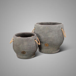 Set of 2 Planters Handcraft Rope Majestic Vintage